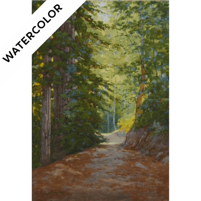 Saturday Watercolor Class: An Old Road and Redwoods by Lorenzo Palmer Latimer<h6>May 31</h6>